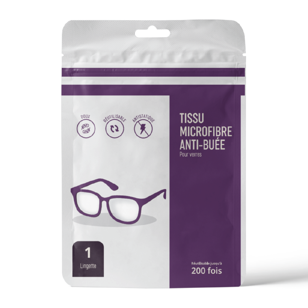 Tissu microfibre anti-buéePour lunettes - IDC-Pharma